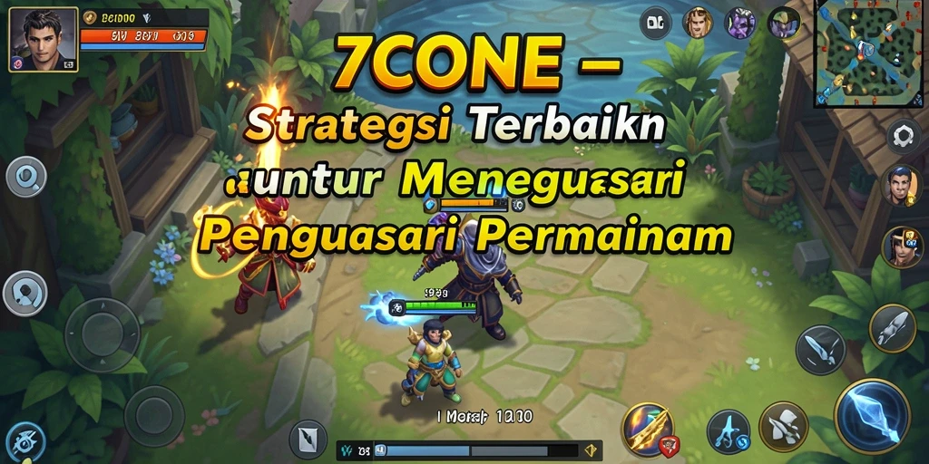 Screenshot gameplay <strong>7CONE</strong> yang menunjukkan pertempuran strategis yang intens.