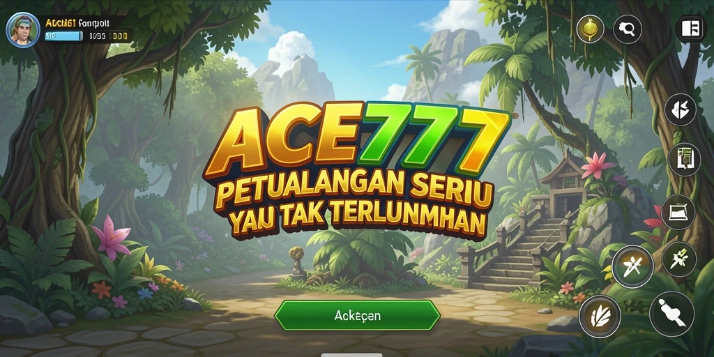 Tangkapan layar gameplay menampilkan aksi petualangan seru di ACE777.