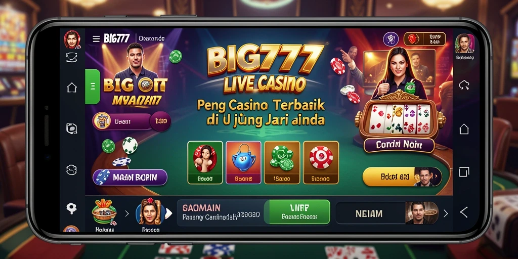 Tangkapan layar dari gameplay Live Casino BIG777 yang mengasyikkan.
