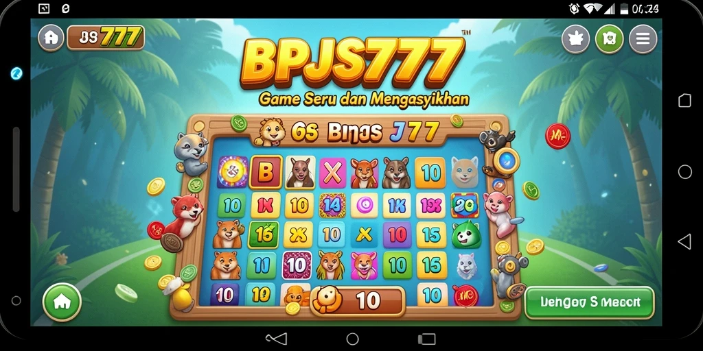 Tampilan gameplay seru dalam aplikasi Bingo BPJS777.