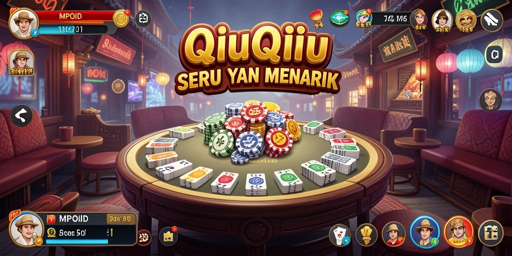 Screenshot utama menampilkan gameplay QiuQiu yang mendebarkan.